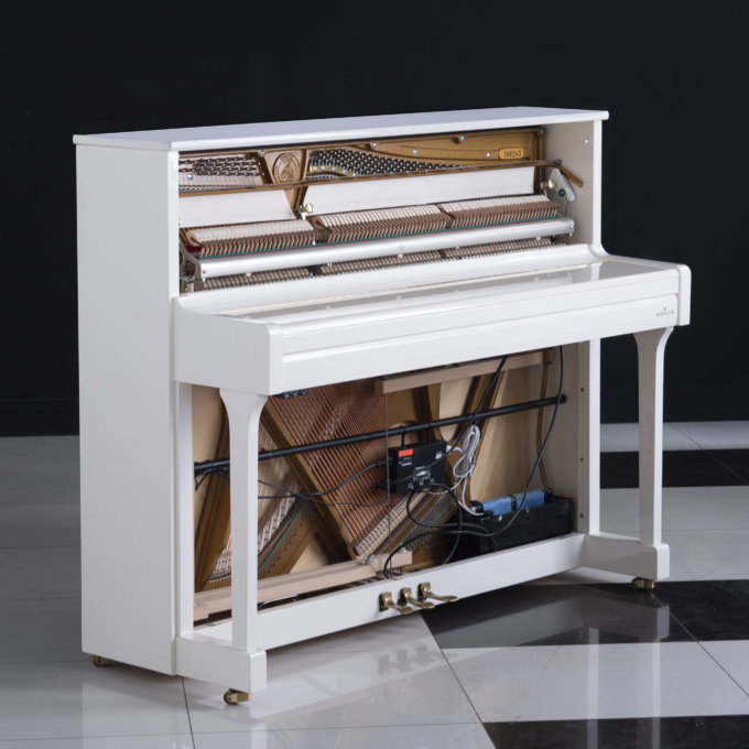 Пианино C. Bechstein Academy A 2 (BU) белое, полированное, система климат-контроля Dampp-Chaser